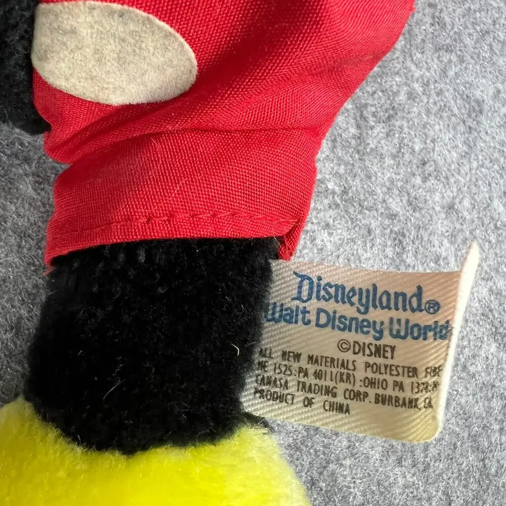 Vintage MICKEY MOUSE Plush 10” Disneyland Walt Disney World‎ Sitting